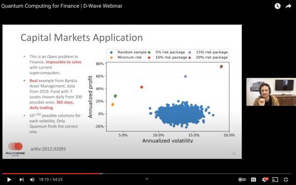 Quantum Computing for Finance | D-Wave Webinar